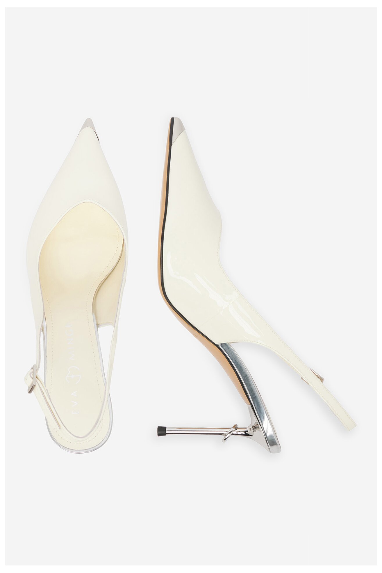 Czółenka EVA MINGE EO-LILLY-LT2131-1-1 Ivory