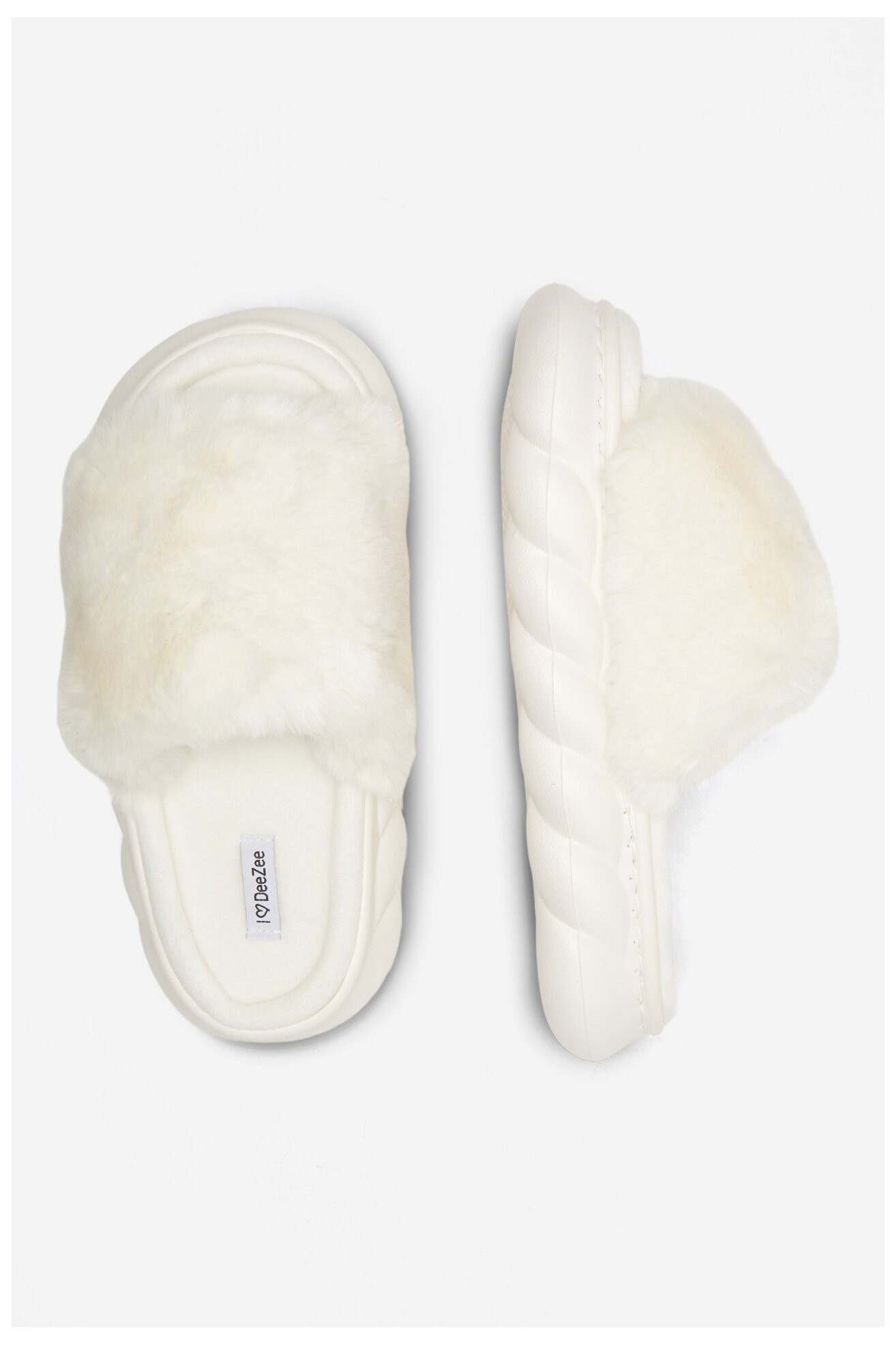 Papuci de casă DeeZee DE-24-01 ALB