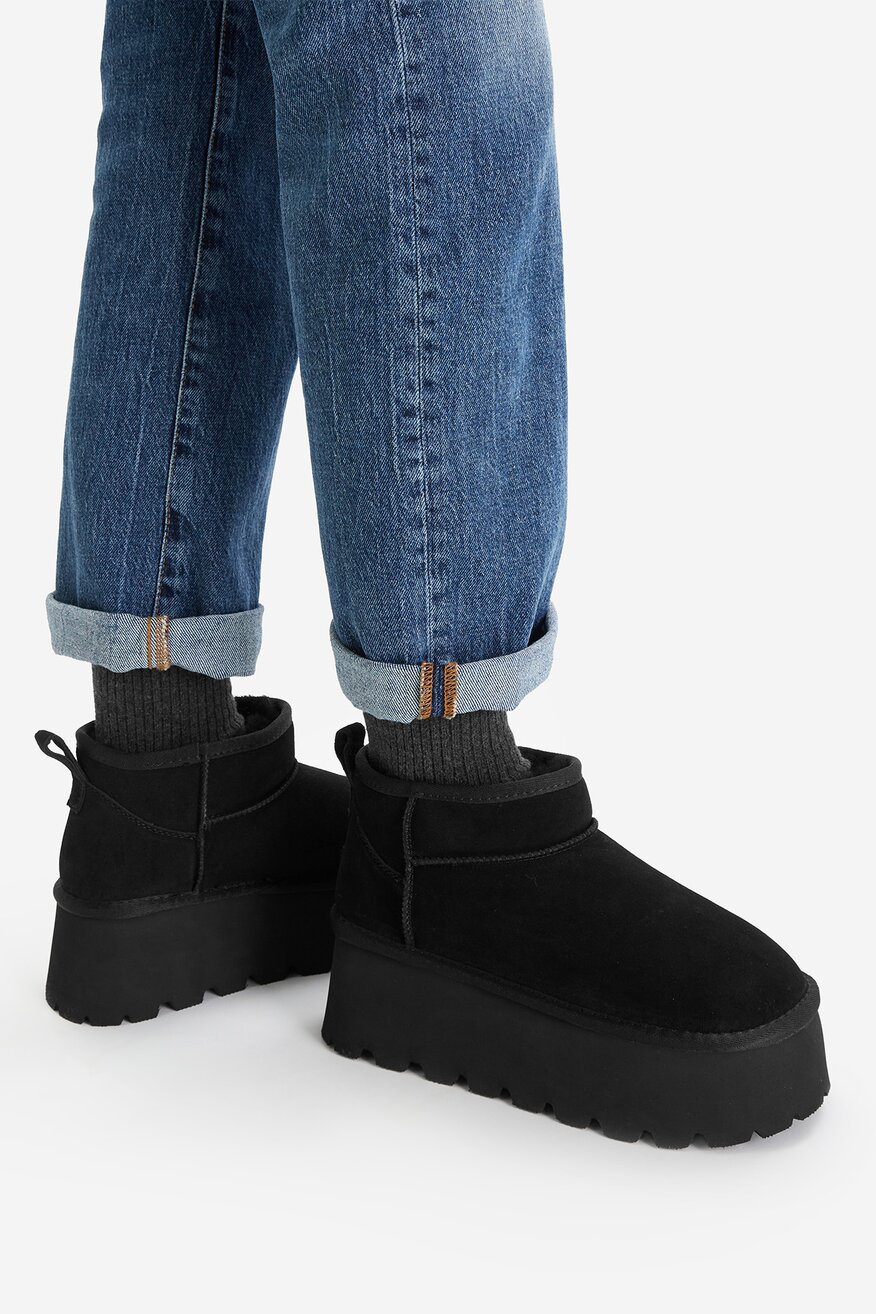 Badura - Śniegowce zamszowe ocieplane - 5906751279083