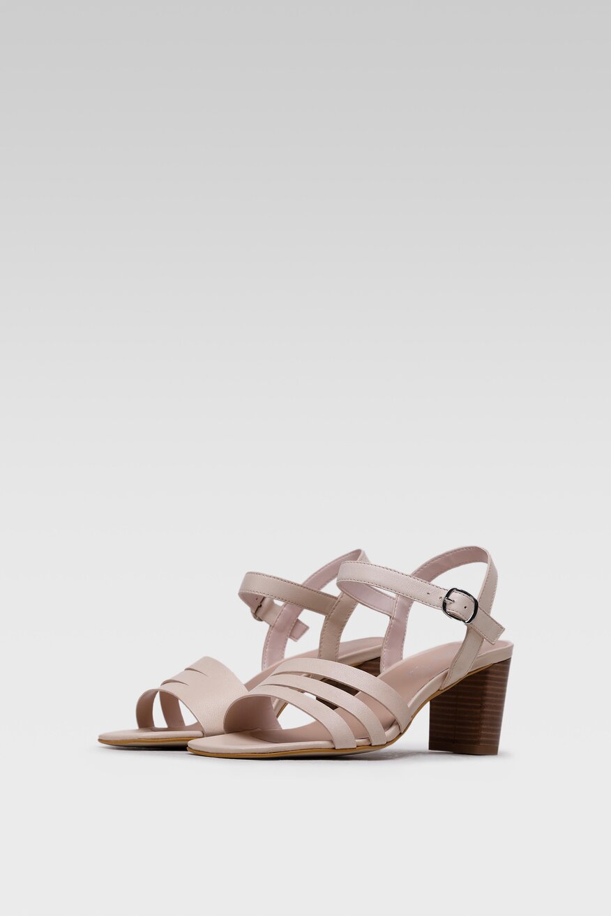 
                Lasocki - Skórzane sandały pastelowe - 5904248687021