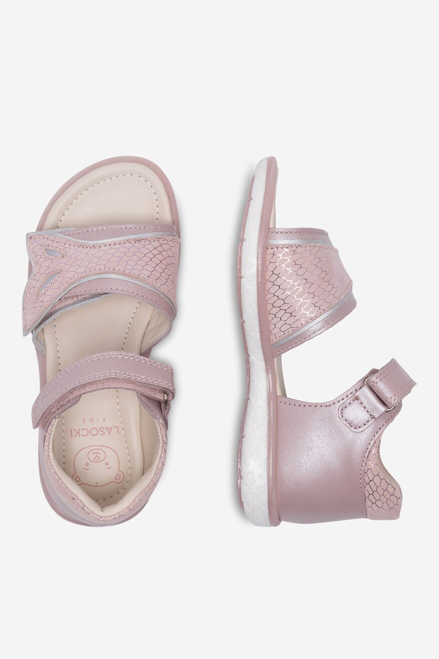 
                Lasocki Kids - Sandały skórzane na rzepy - 5905588478072