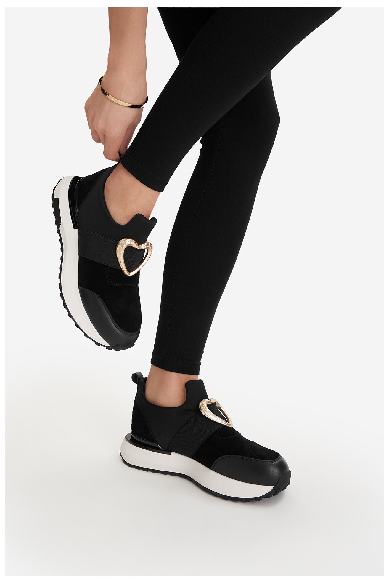 Sneakers EVA MINGE EO-HOLLY-022-1-A10 Czarny