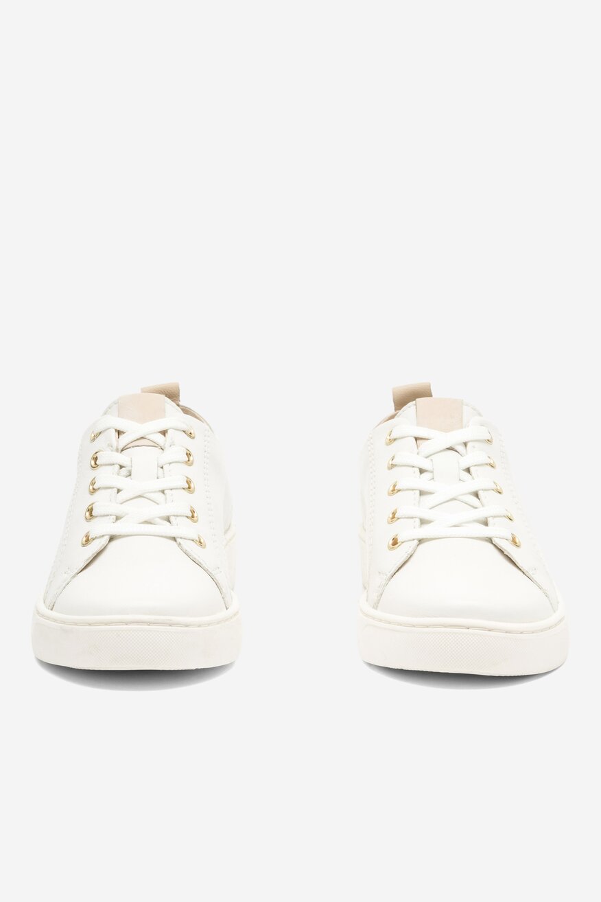 
                Lasocki - Skórzane półbuty białe - 5904862504186