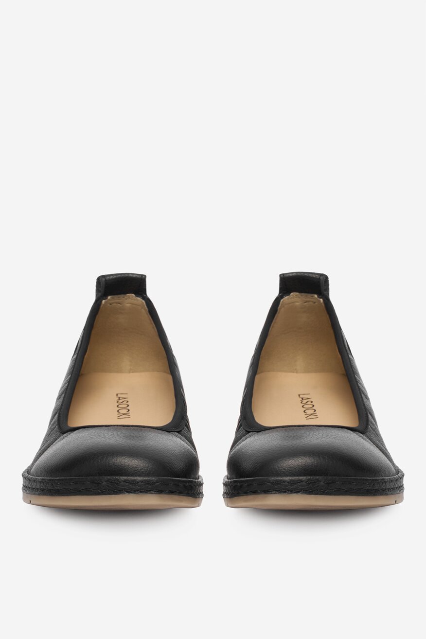 Lasocki - Baleriny skórzane - 5906751585801
