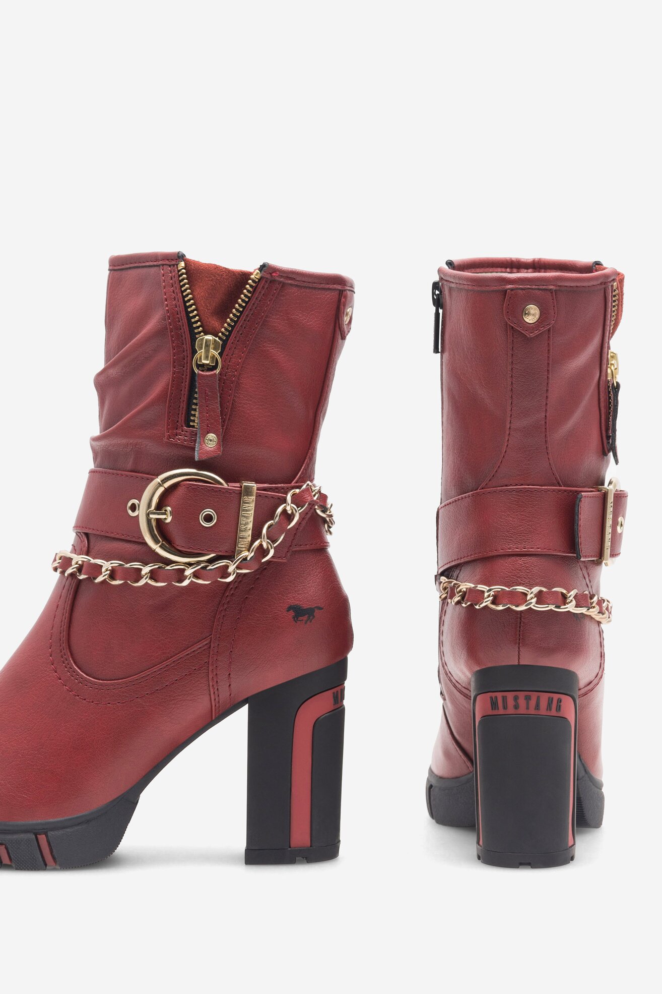 Ботуши Mustang 1363-505 ЧЕРВЕН