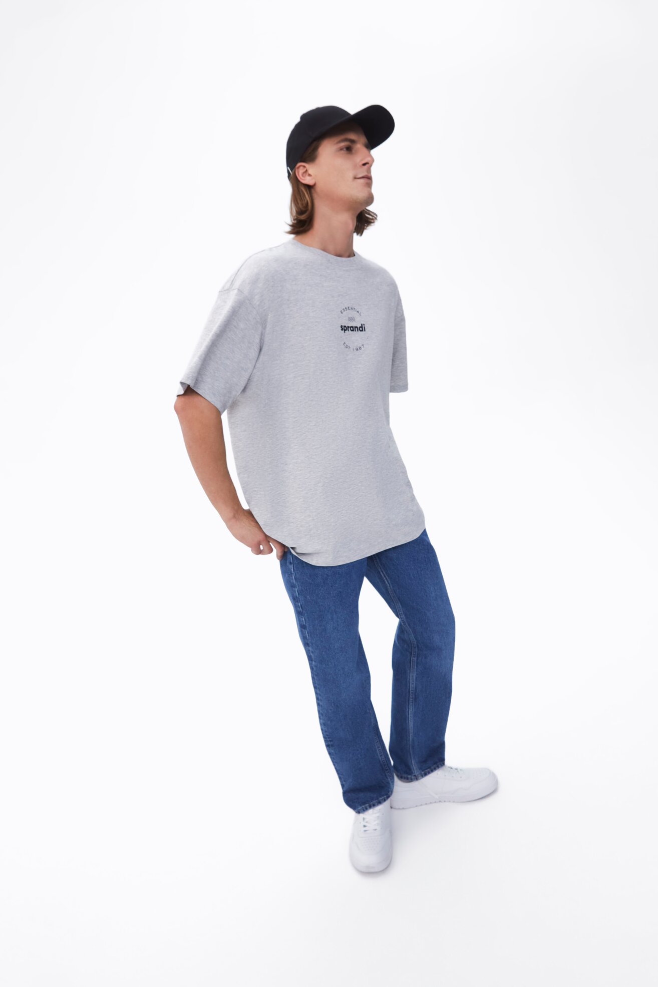 T-shirt Sprandi SP22-TSM002 Szary