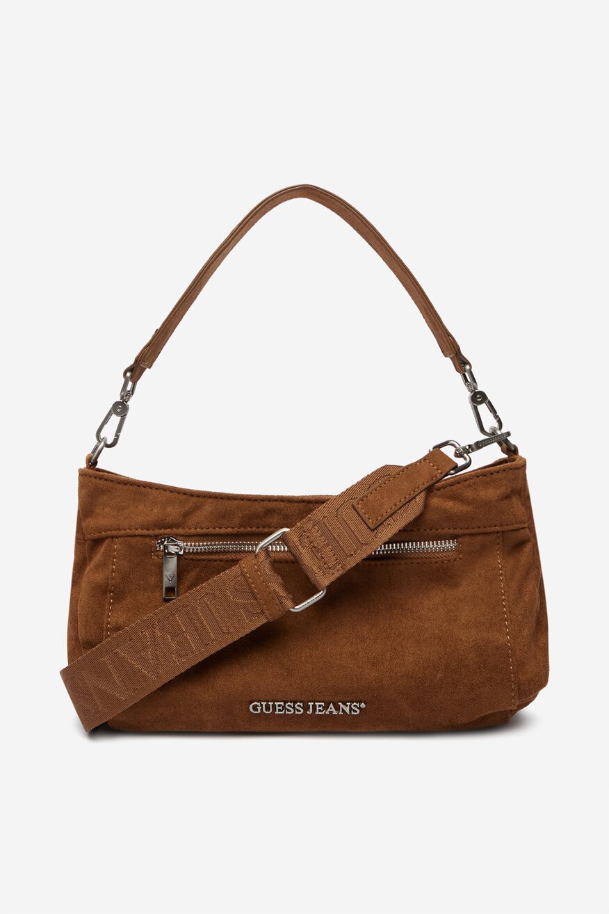 
                Дамска чанта GUESS JEANS КАФЯВ - 5906751878071