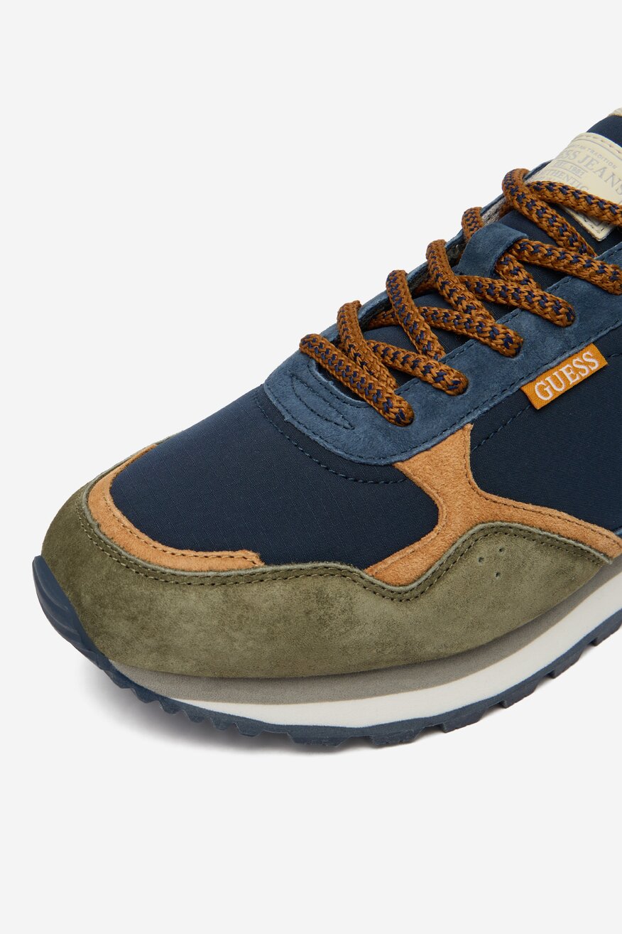 
                GUESS JEANS - Sneakersy skórzane - 5906751958155