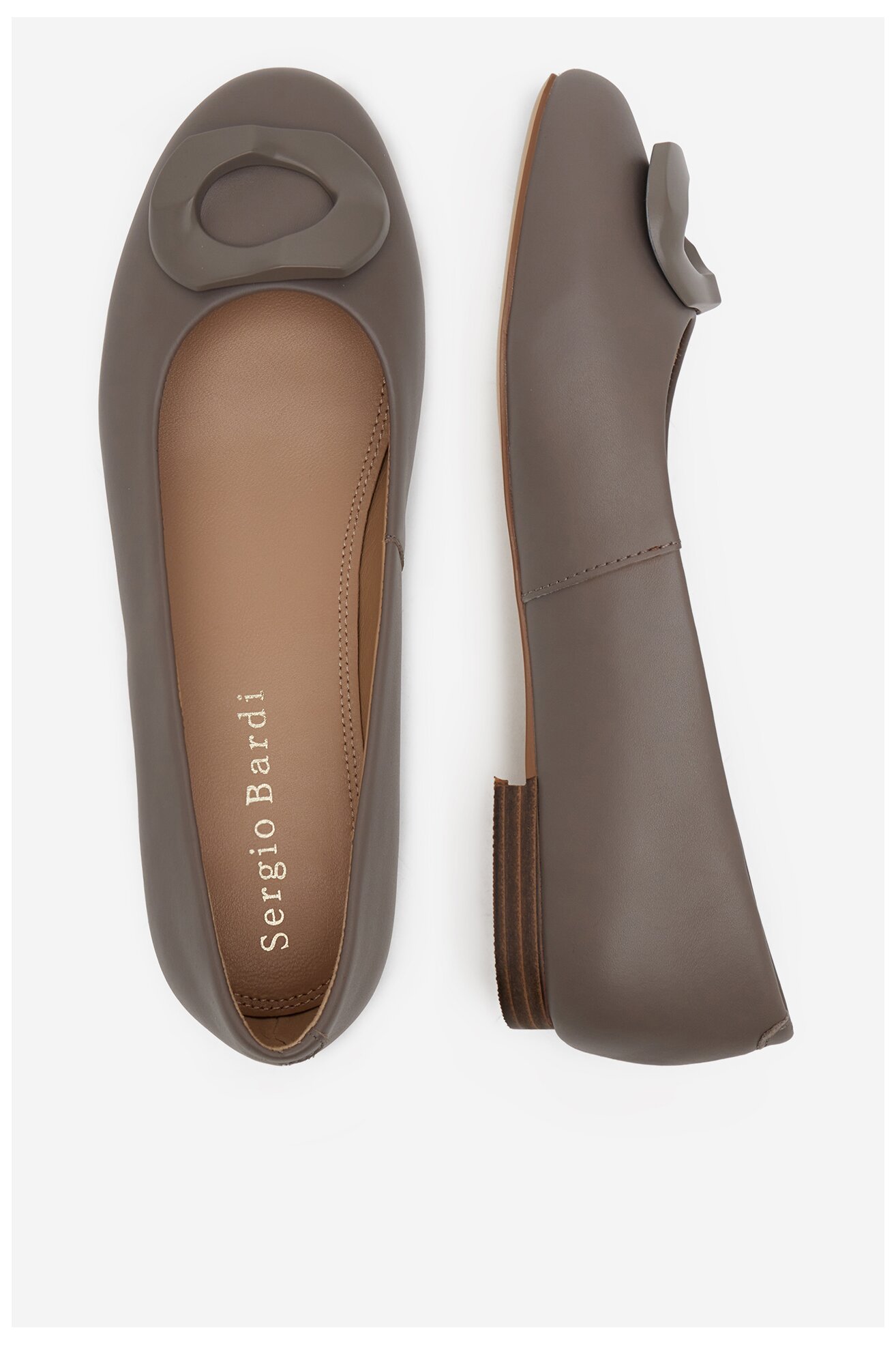 Baleriny Sergio Bardi WYL3692-2Z-SB Szary