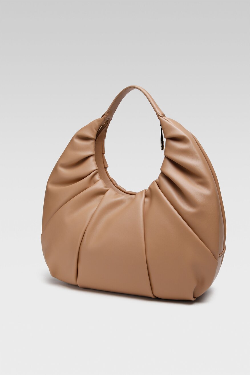 
                Gino Rossi - Skórzana torebka beżowa - 5904248529529