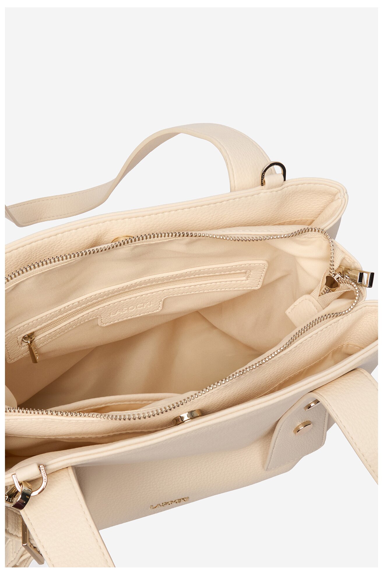 Дамска чанта Lasocki CEO-LSK-L-011-09 СЛОНОВА КОСТ