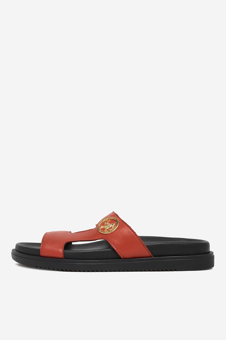 
                Beverly Hills Polo Club - Klapki skórzane - 5906751899045