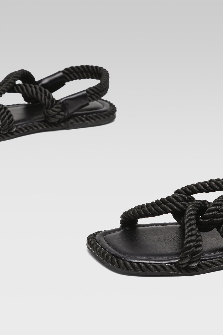 Jenny Fairy - Sandały boho czarne - 5904248752637