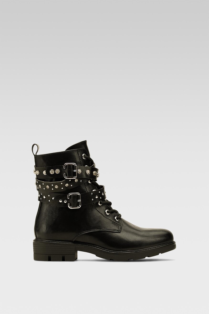 
                DeeZee - Trzewiki z aplikacją czarne - 5903698990873