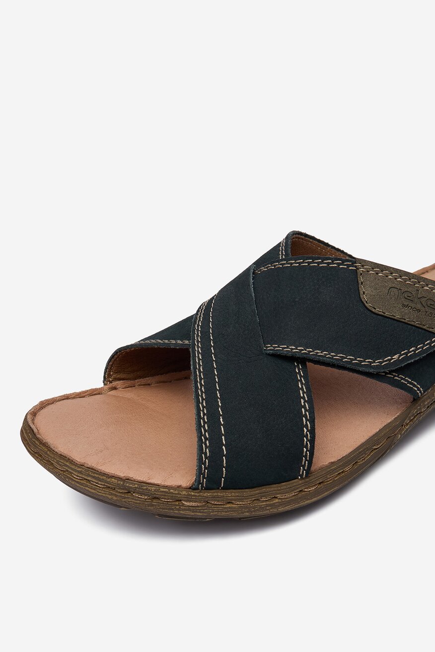 
                Rieker - Klapki skórzane - 5906751770283