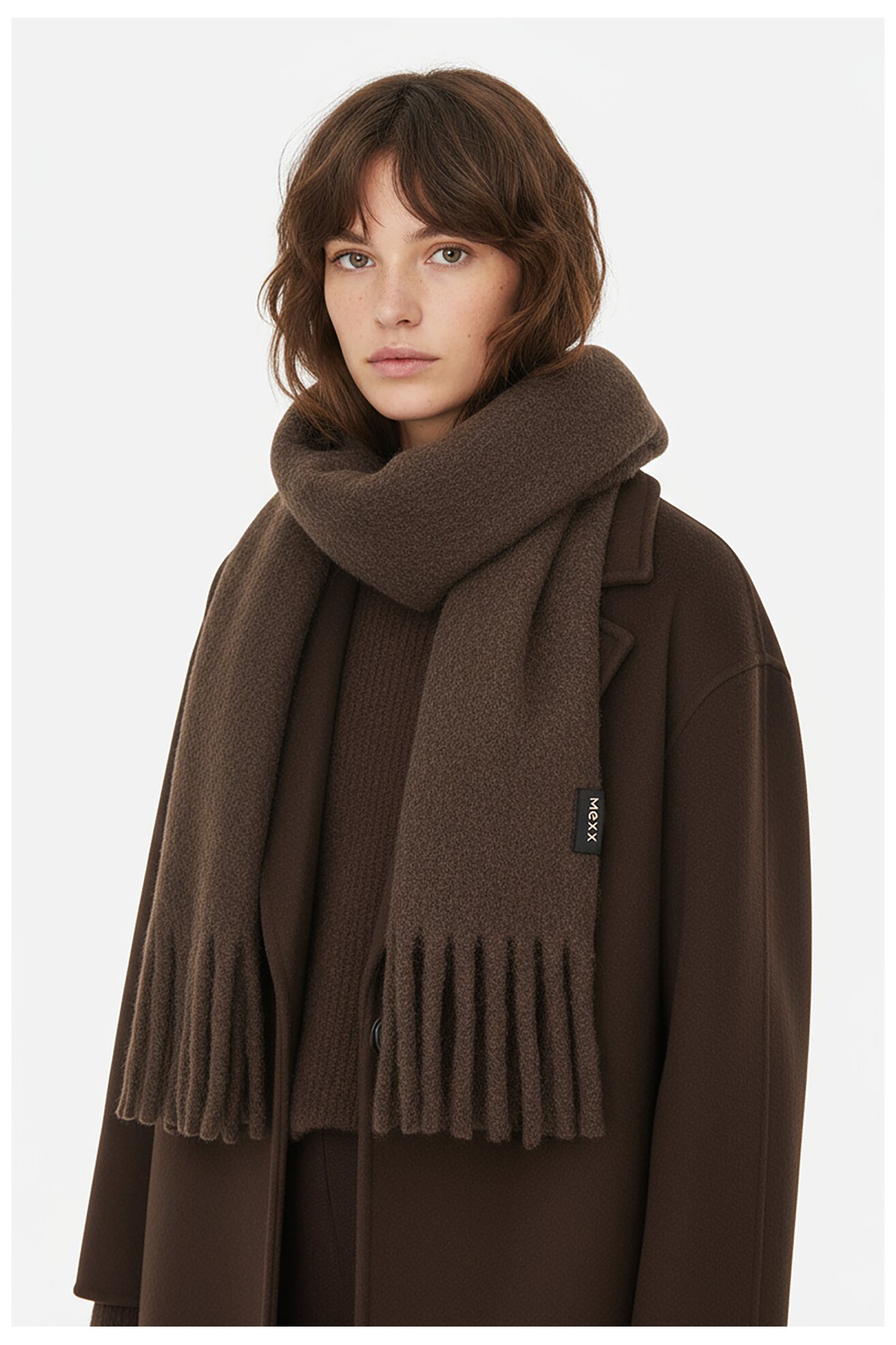 Női sál Mexx CEO-MEXX-W4-001-AW25 BARNA