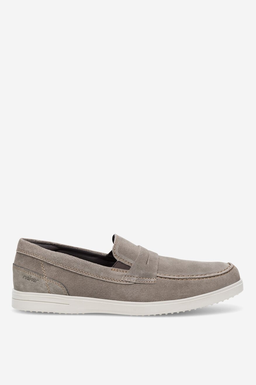 
                Rieker - Loafersy zamszowe - 2230056266336