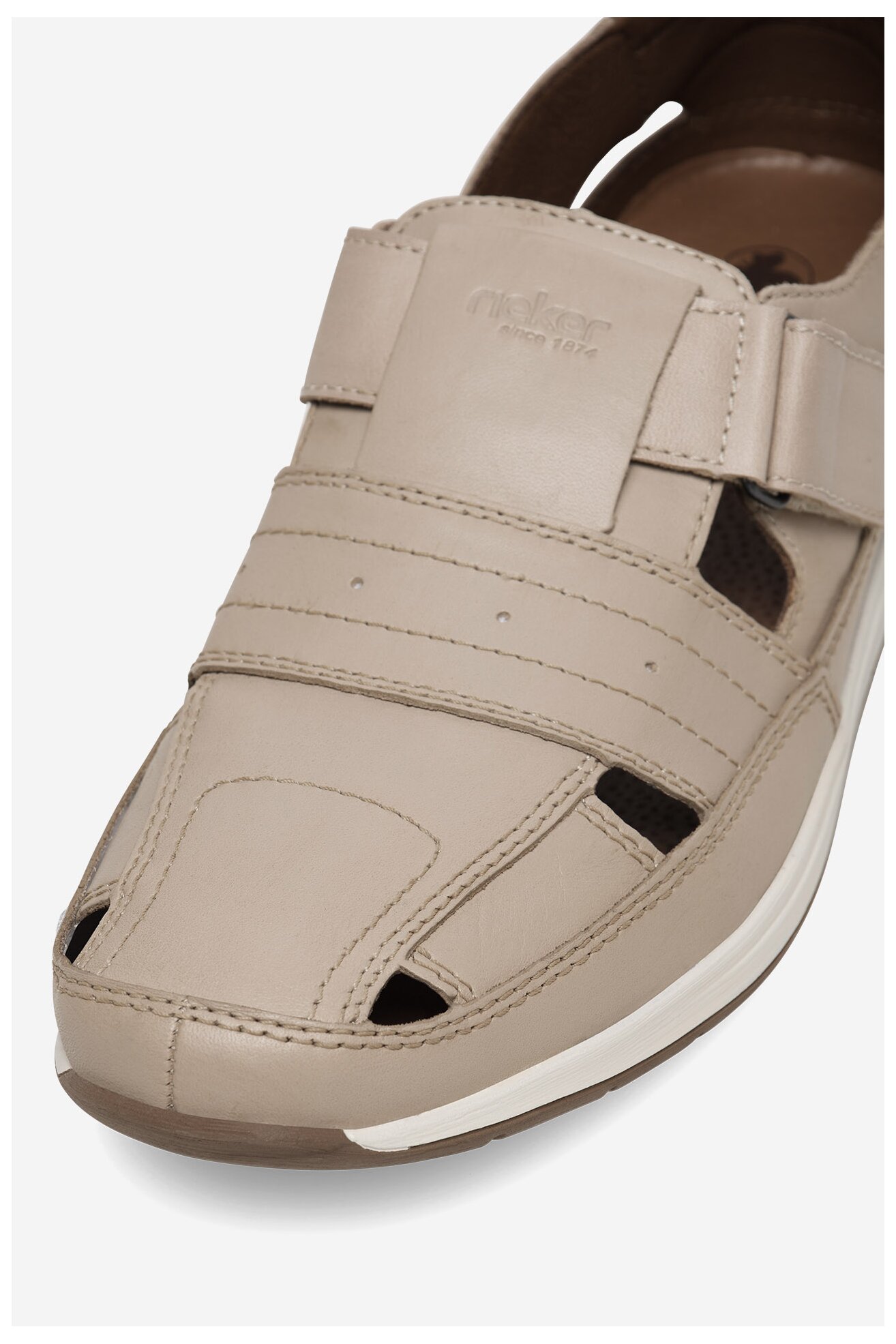 Półbuty Rieker 11951-60 Beżowy