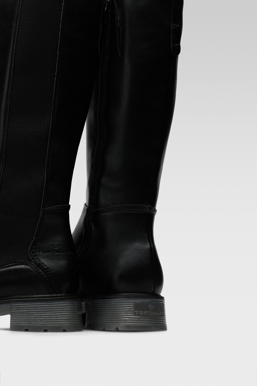 Tom Tailor - Kozaki z wysoką cholewką - 5904862063225