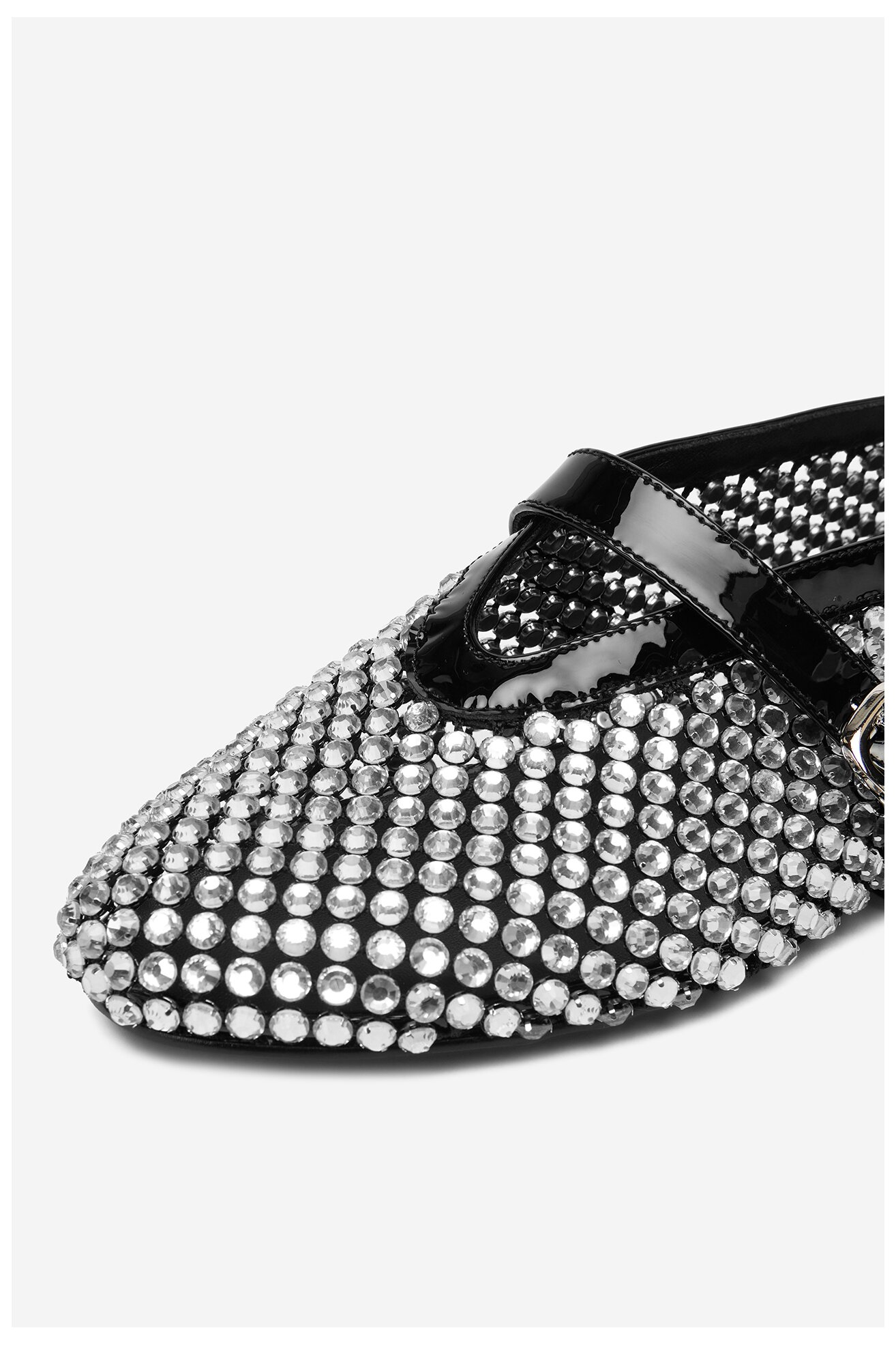 Baleriny EVA MINGE EO-ROSA-0516-205 Czarny