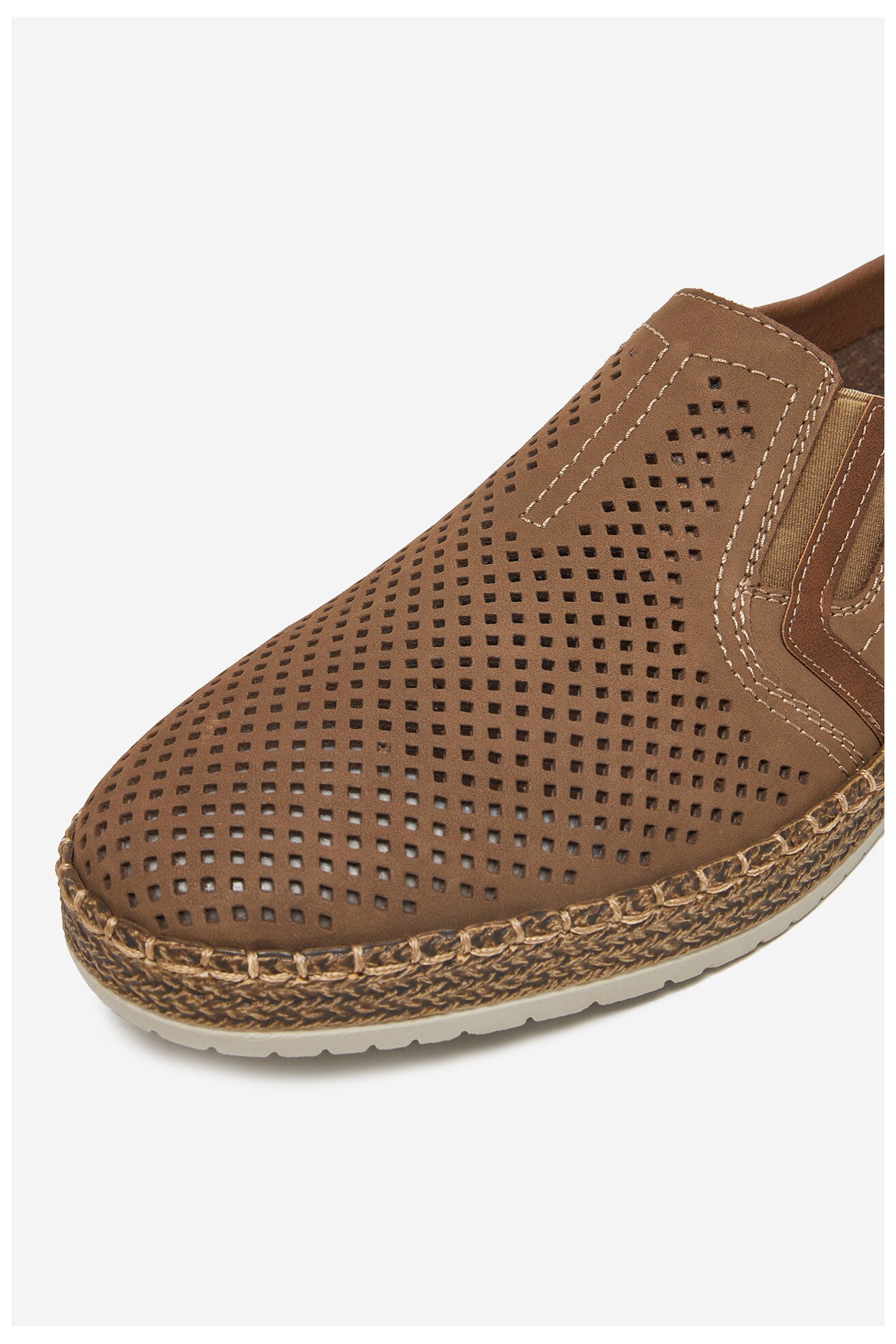 Espadryle Rieker B5297-64 Beżowy ciemny