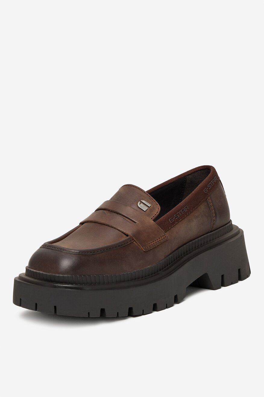 G-STAR RAW - Loafersy skórzane - 5906751395325