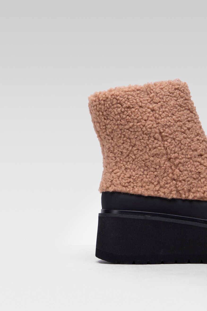 Jenny Fairy - Śniegowce flatformy brązowe - 5904248245962