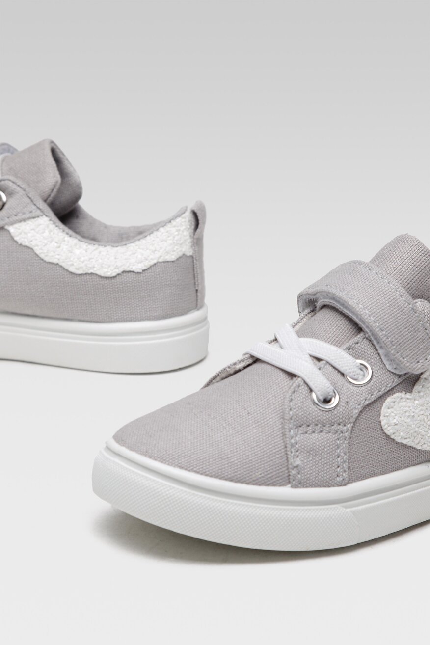 Pantofi pânză Nelli Blu ARGINTIU - 5904248830939