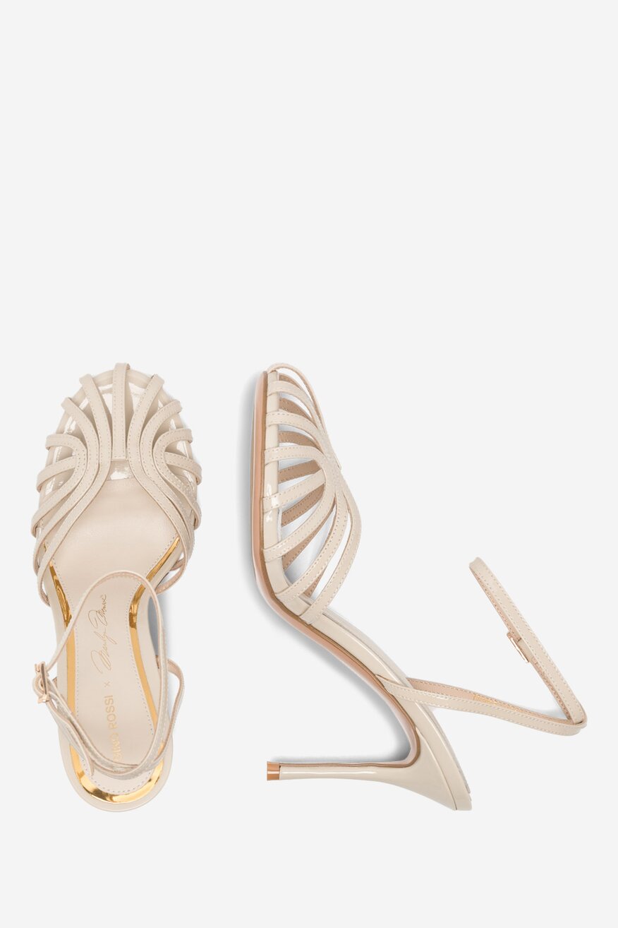 Gino Rossi - Sandały skórzane na szpilce - 5905588583721