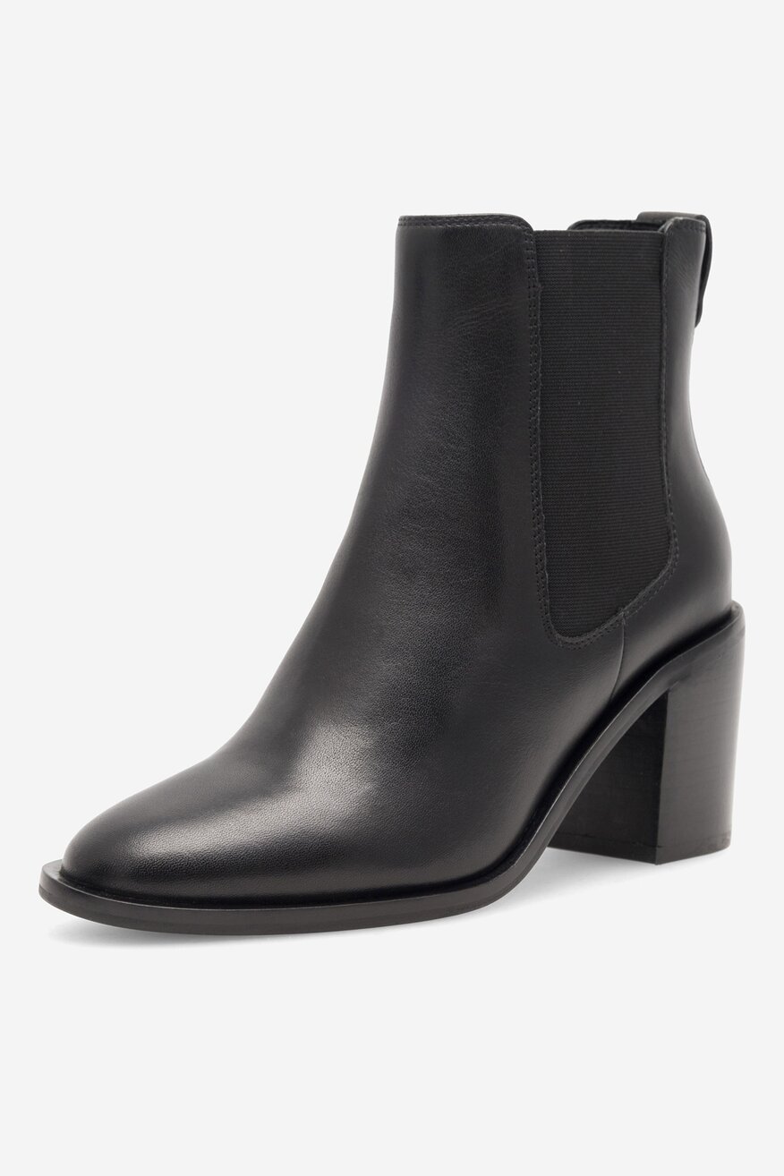 Gino Rossi - Botki skórzane na słupku - 5905588005353