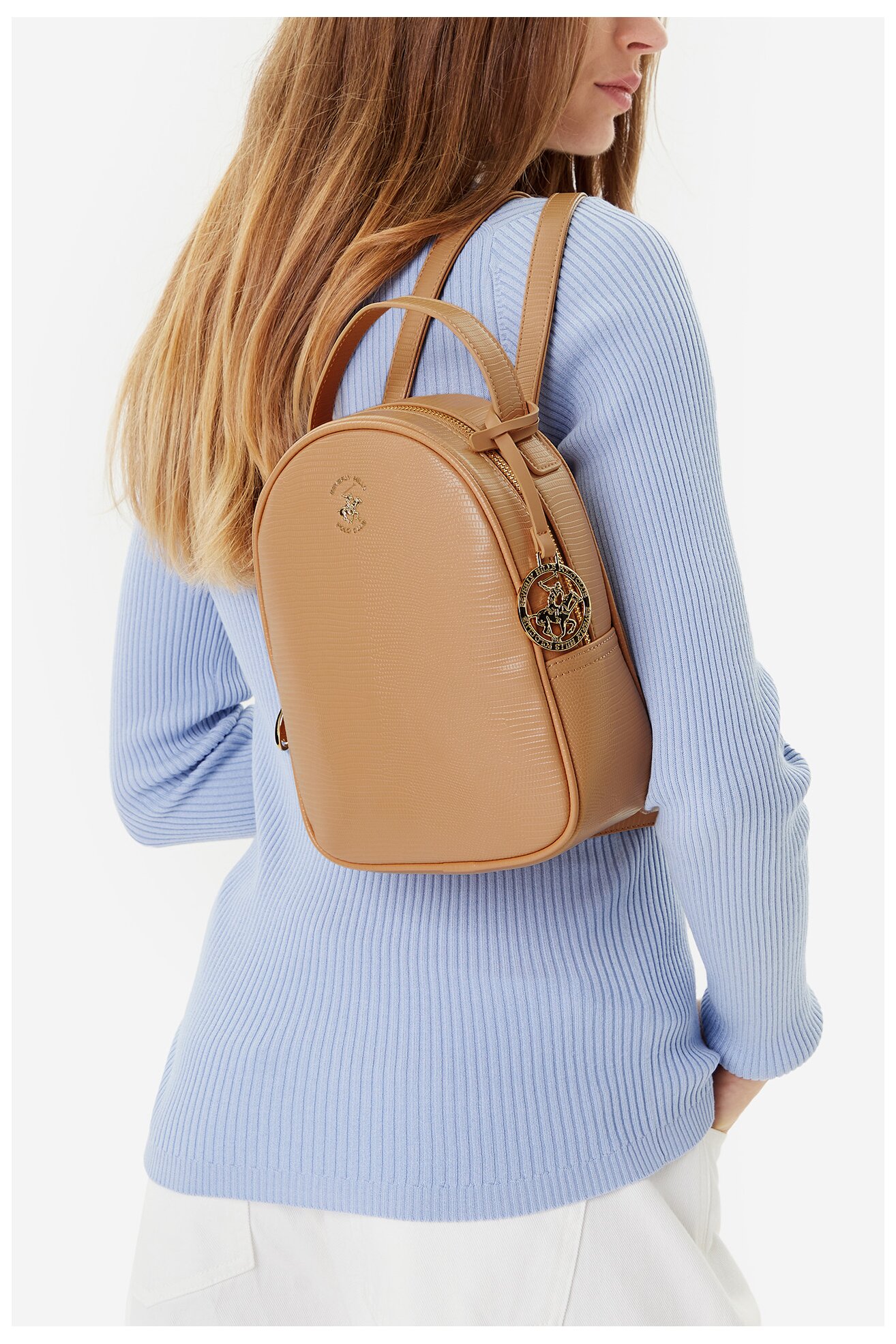 Plecak Beverly Hills Polo Club BHPC-W-06-A23 Beżowy