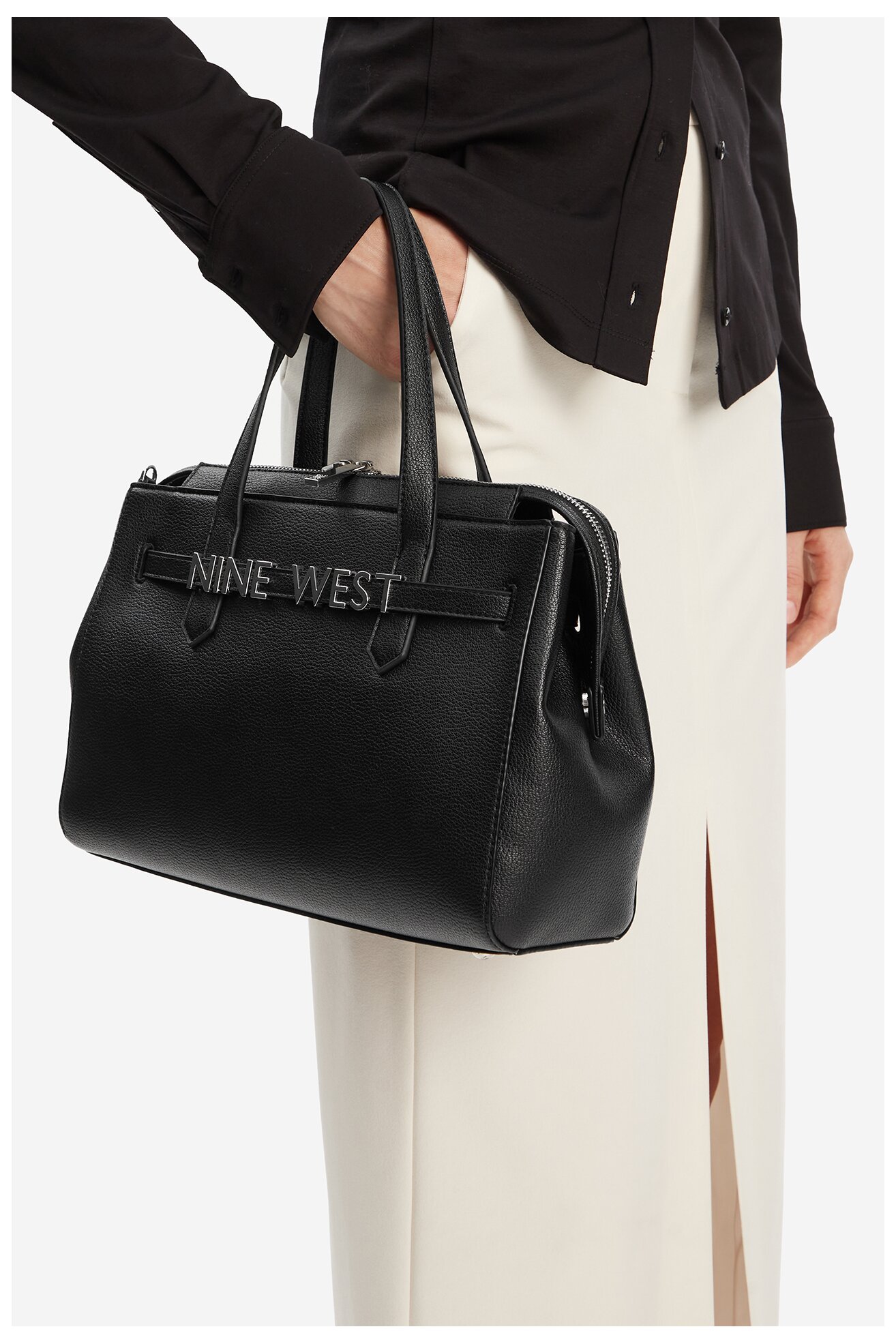 Geantă de mână NINE WEST EO-MANHATTAN-MUSE-II-LX10197 NEGRU