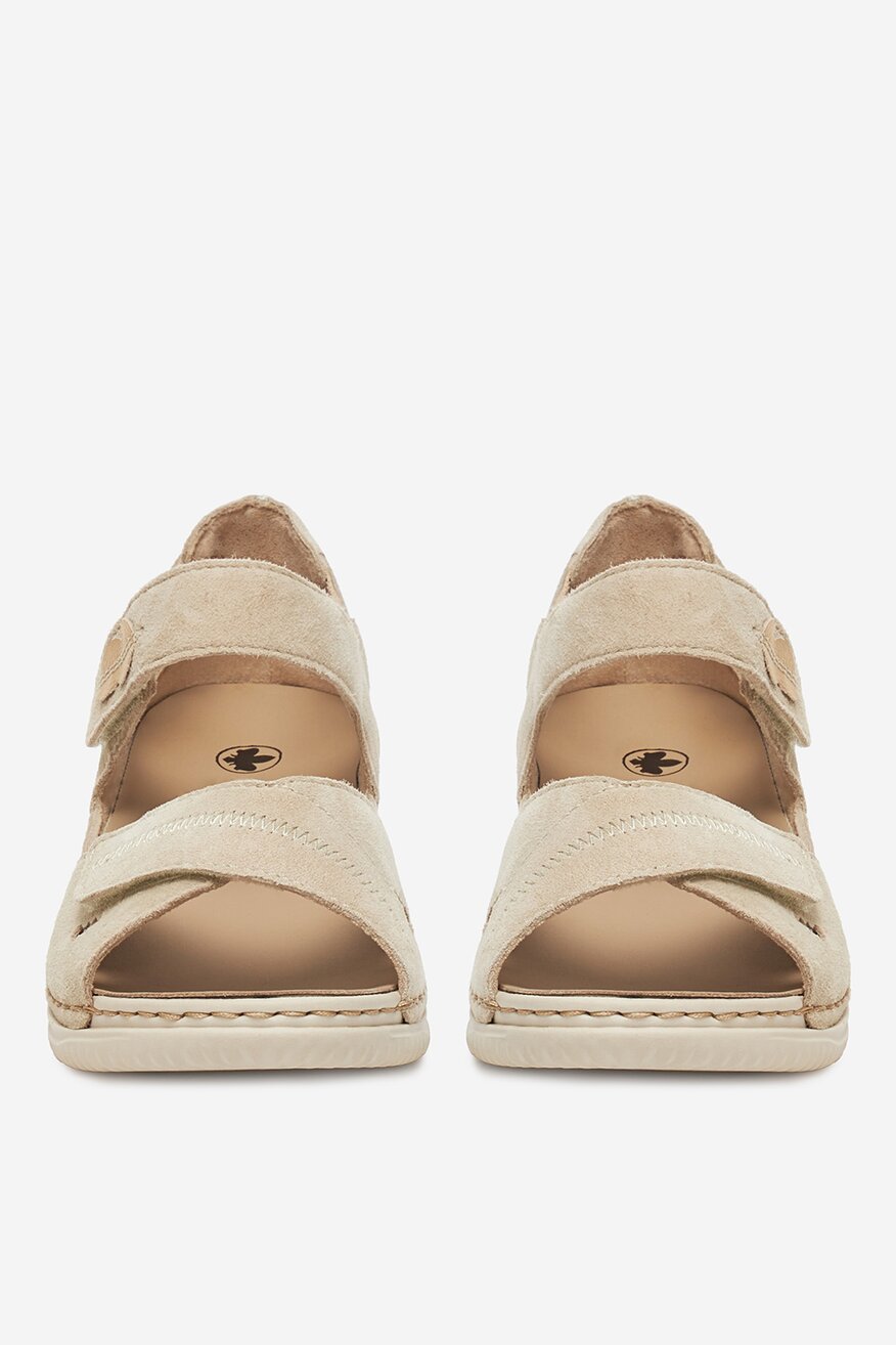 Rieker - Sandały zamszowe - 2230078422710