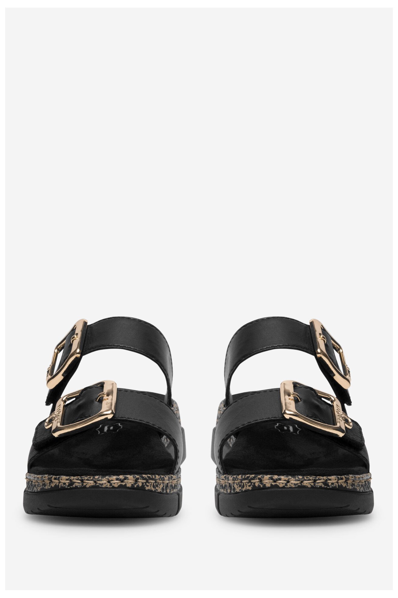 Klapki Rieker V2372-00 Czarny