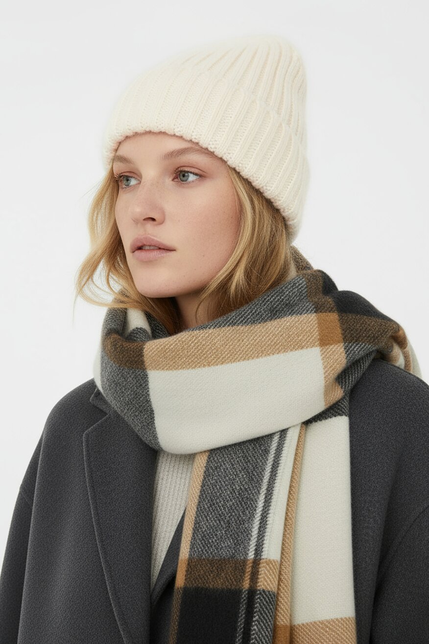 Női sapka NINE WEST FEHÉR - 5906751365519