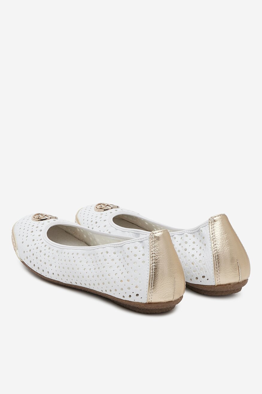 Baleríny Rieker BÍLÁ - 5903698361628