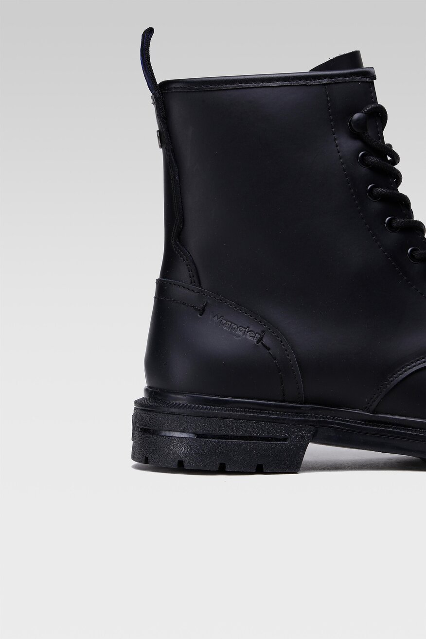 
                Wrangler - Skórzane trzewiki czarne - 5903698838557
