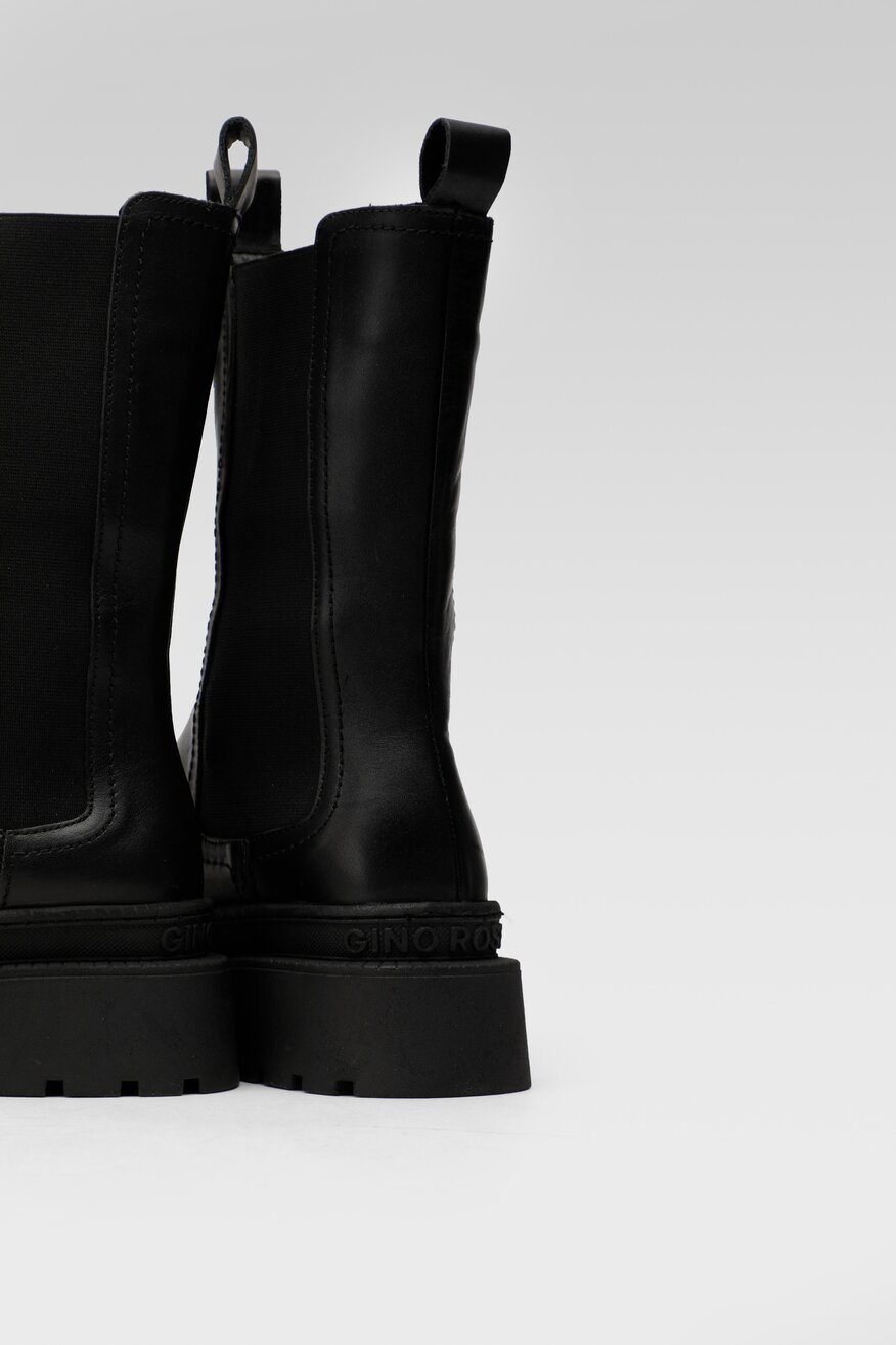 
                Gino Rossi - Skórzane botki czarne - 5904862110288