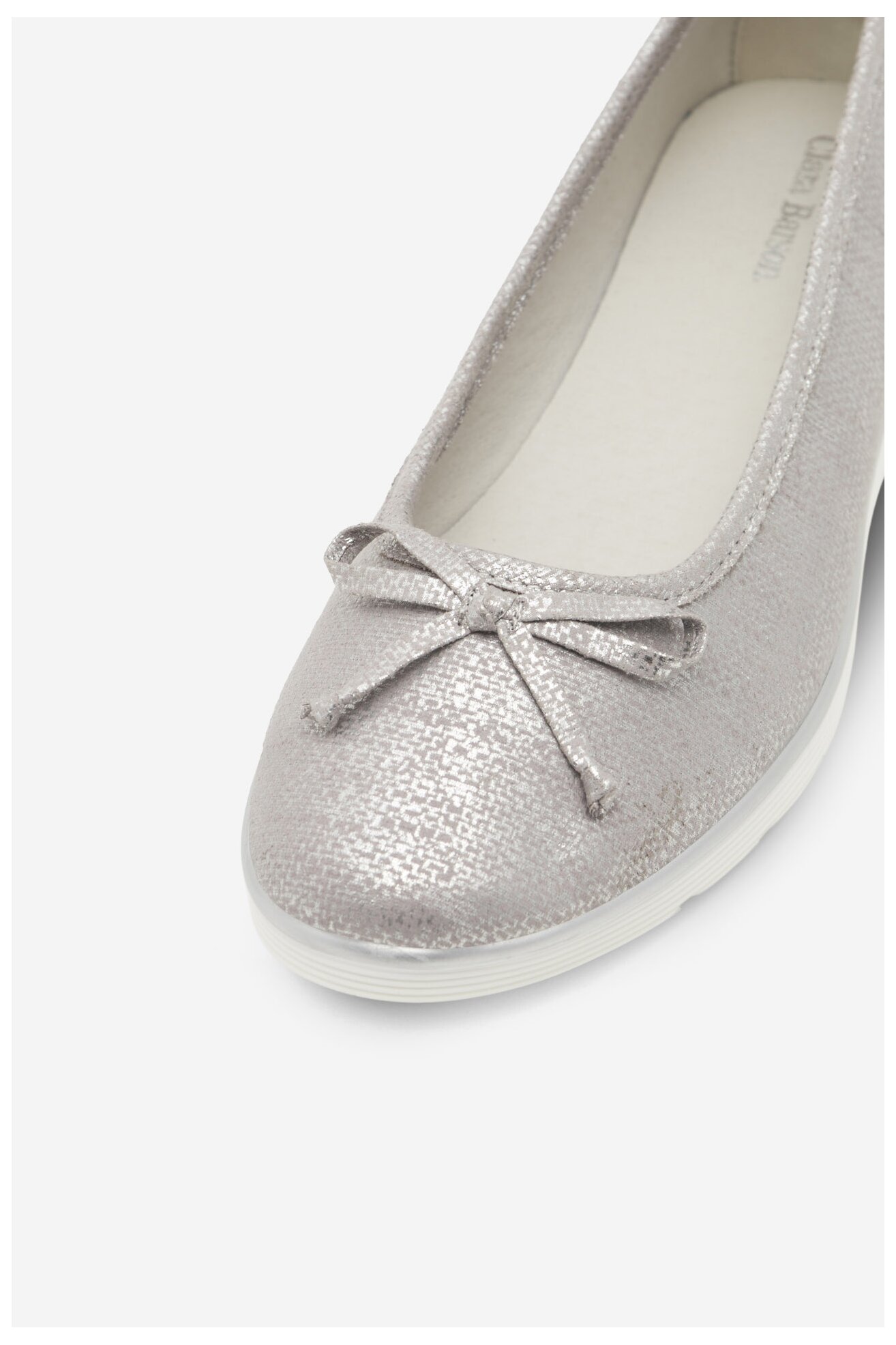 Baleriny Clara Barson WYL3650-3 Srebrny