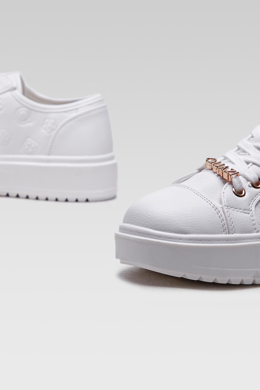 
                Quazi - Sneakersy pastelowe białe - 5904248394813