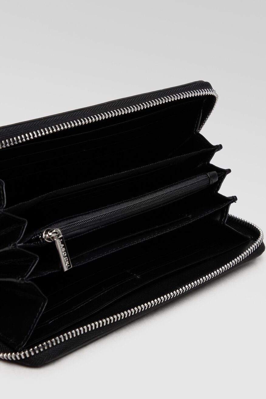 
                Lasocki - Duży portfel damski skórzany czarny - 5904248130725