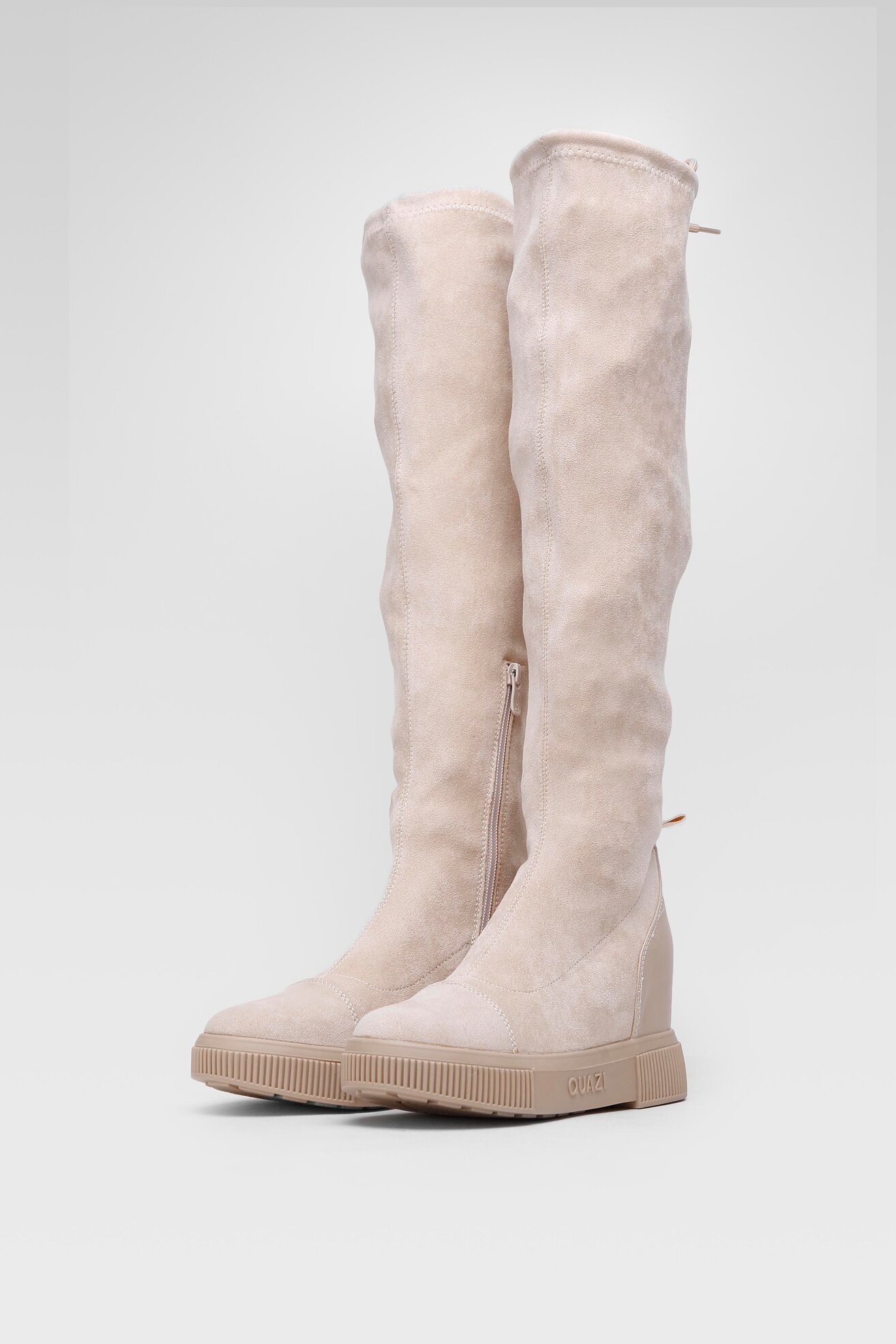 Kozaki Quazi NATTALIE-02 Beżowy