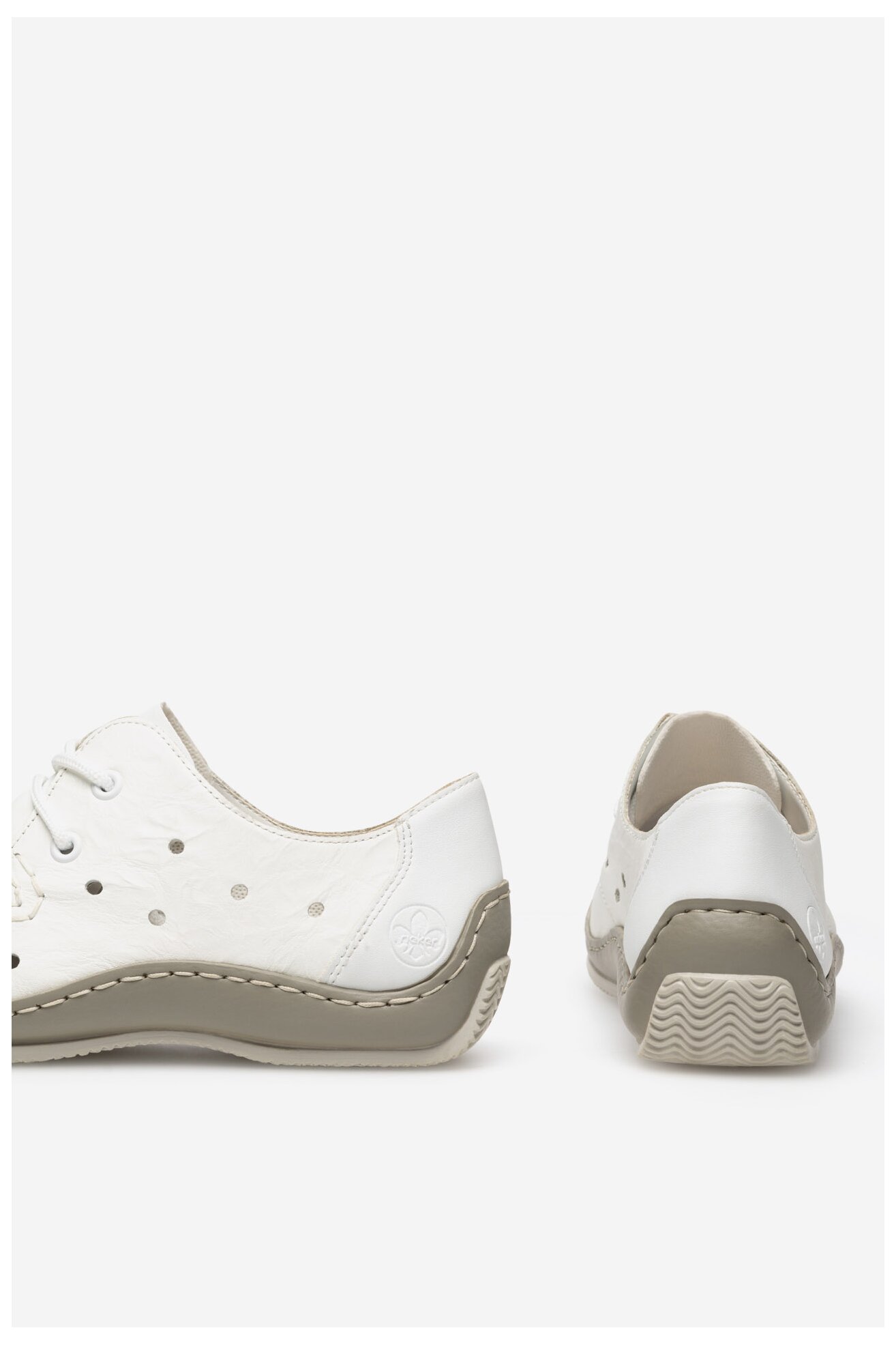 Félcipő Rieker L1715-80 FEHÉR