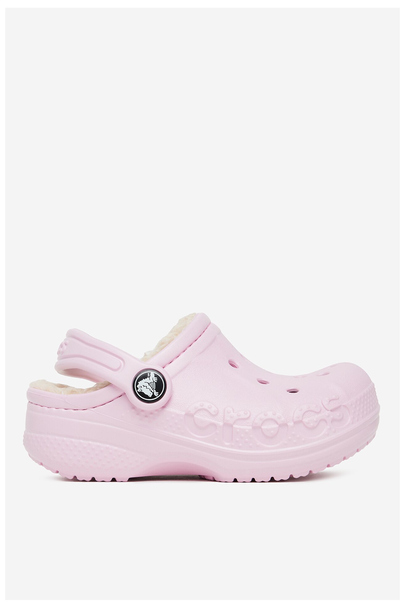 Șlapi pentru bazin Crocs C-BAYA LINED CLOG T 207501-79R ROZ