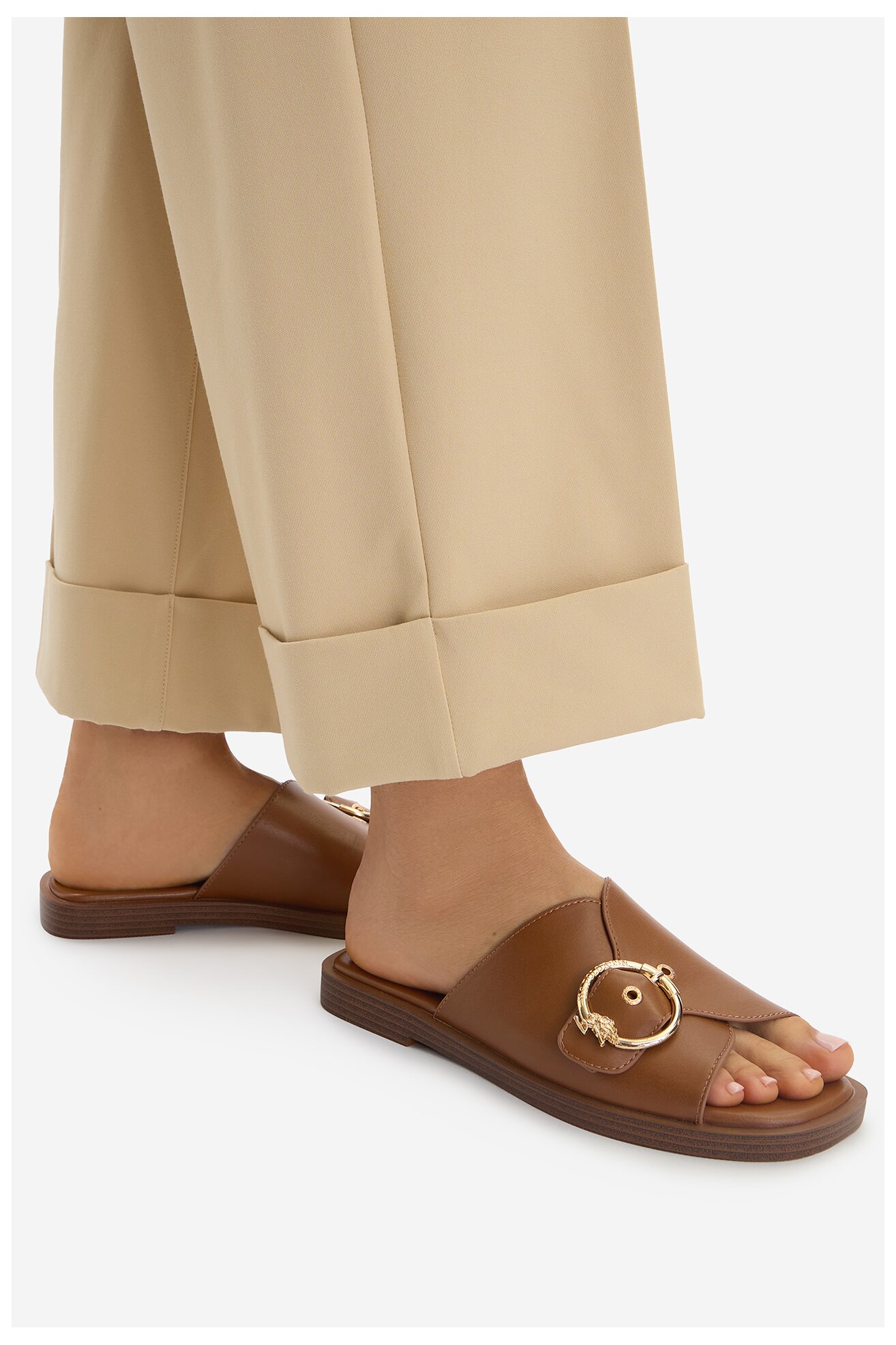 Sandały U.S. POLO ASSN. EO-MARINA002W/6Y1 Camel