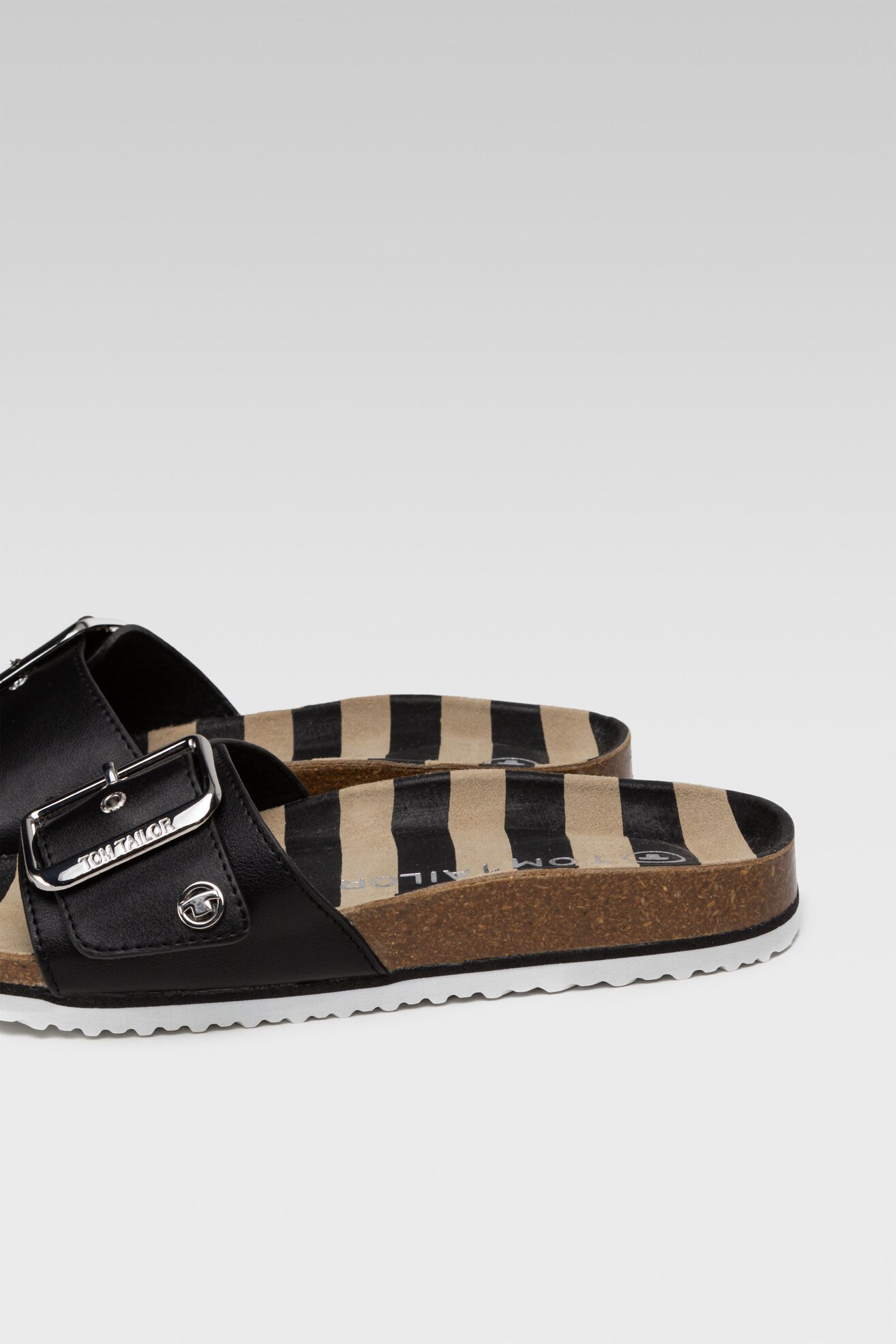 Klapki Tom Tailor 329340300 Czarny