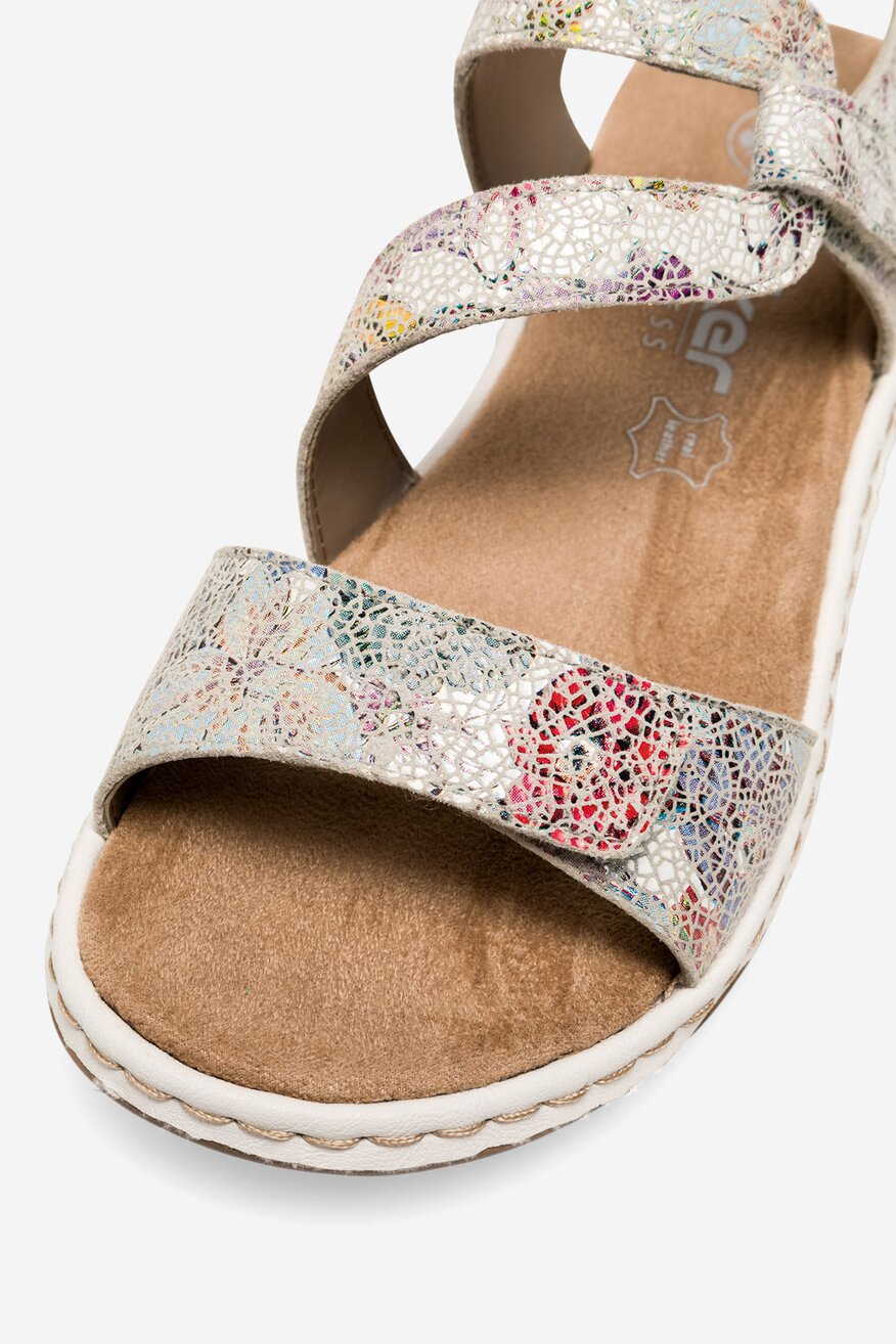 Rieker - Sandały zamszowe - 2230056236384