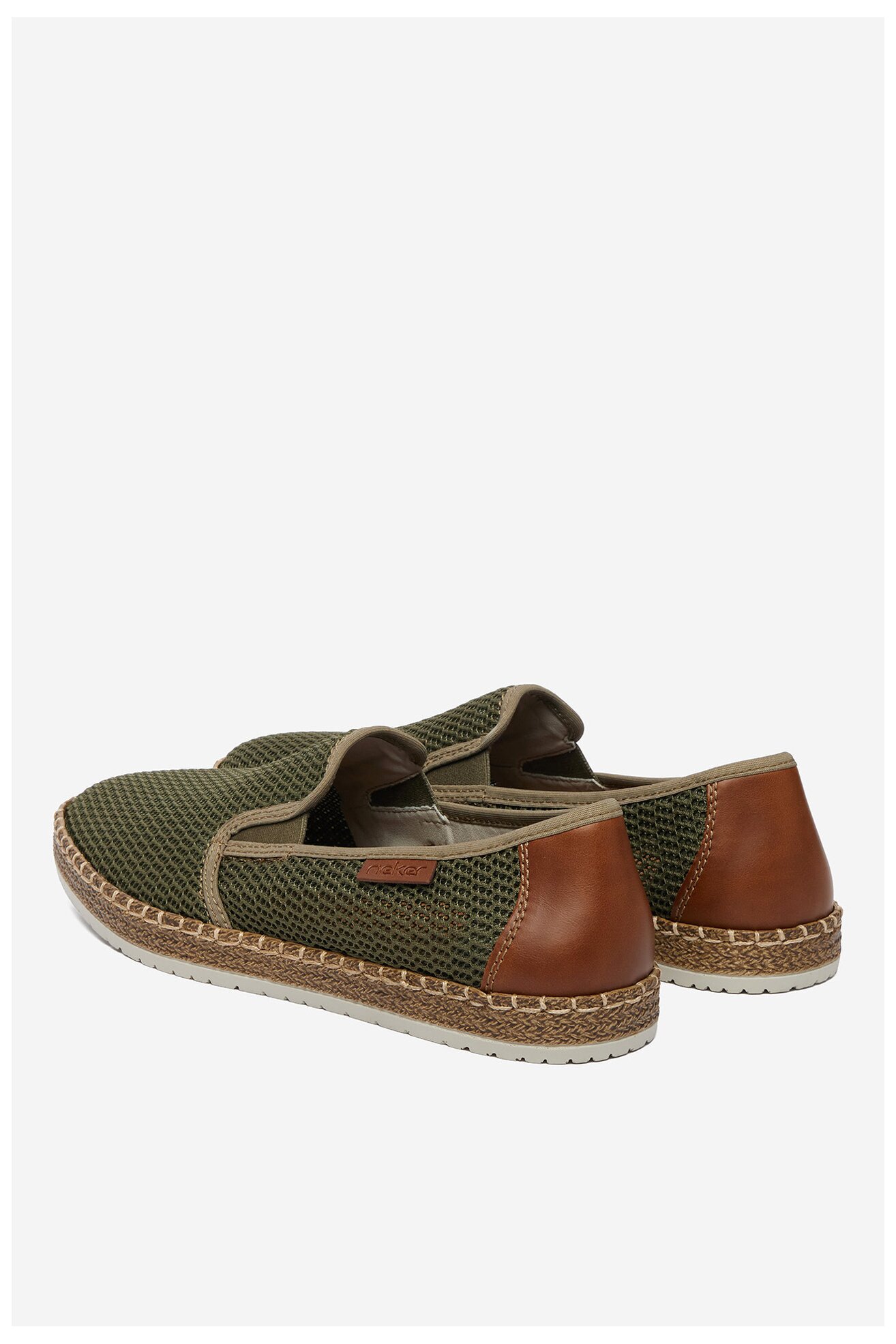 Половинки обувки Rieker CEO-B5276-54 ТЪМНОМАСЛИНЕН