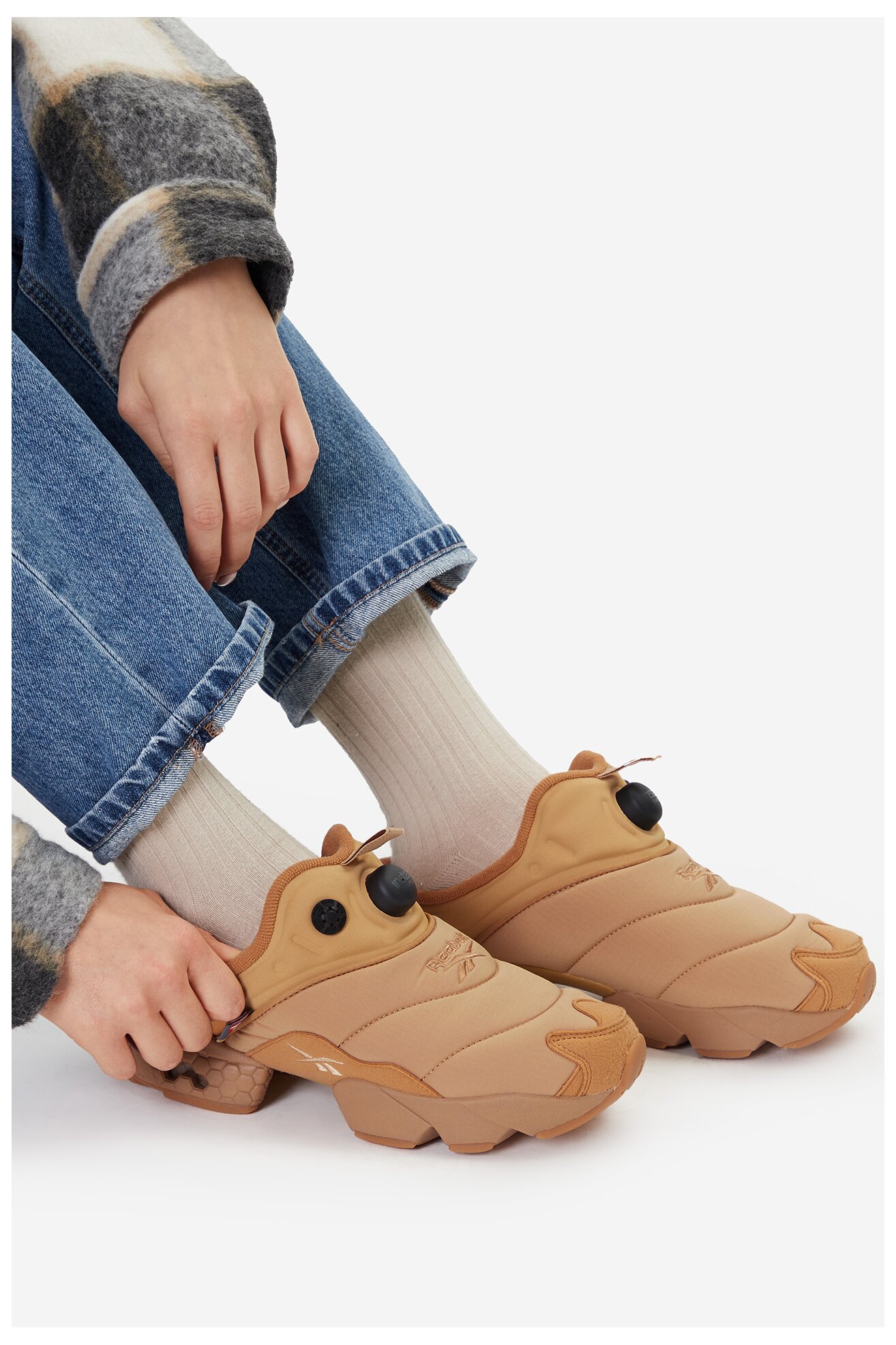 Sportcipő Reebok EO-INSTAPUMP FURY MULE 100230816 BÉZS