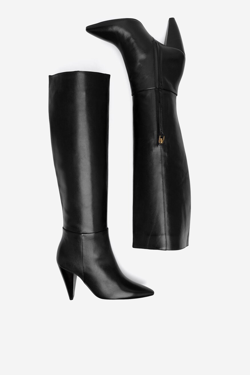 Badura - Kozaki skórzane - 5905588828440